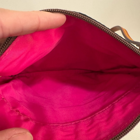 Dooney & Bourke Womens Crossbody Bag Black/Brown Zip Pockets Adjustable Strap - Picture 8 of 13